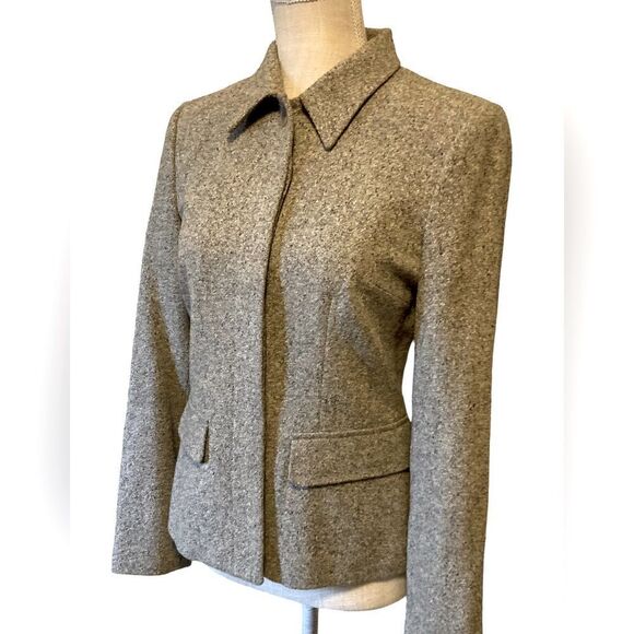 Nine West Silk Gray Blazer Jacket - Picture 4 of 7